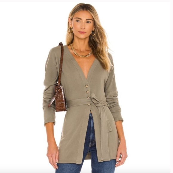 Tularosa Sweaters - NWT Tularosa Belted Cardigan in Olive Green Size XS